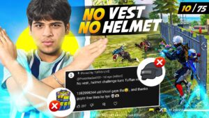 No Vest No Helmet Challenge 😭10/75 -Garena Free Fire