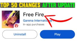 TOP 50 CHANGES IN NEW OB44UPDATE | AFTER UPDATE - GARENA FREE FIRE