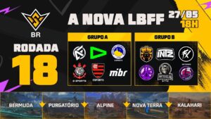 A NOVA LBFF🚨FFWS BR 🏆RODADA 18 - GRUPOS A e B | LBFF 🚨 #freefire