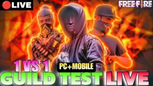 GUILD TEST LIVE 🔥GARENA FREE FIRE LIVE | 1 VS1 TESTING TURNAMENTS 🏆#FFLIVE #GUILDTESTLIVE #NGLIVE