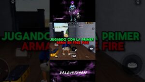 JUGANDO CON LA PRIMER ARMA EN FREE FIRE 😱.#garenafreefire #freefire