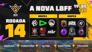 NOVA LBFF 🚨 FREE FIRE AO VIVO 🏆RODADA 14 - GRUPOS A e B | LBFF 🚨