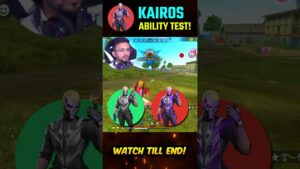 🔥New Secret Character KAIROS ABILITY TEST in Garena Freefire🔥l #shorts #freefire | PRI GAMING